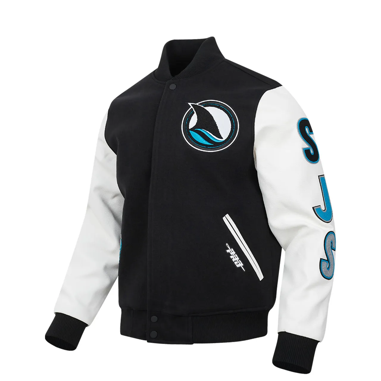 San Jose Sharks Black Varsity Jacket