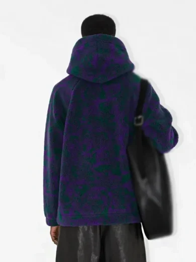SNL Jacob Elordi Rose Print Fleece Hoodie
