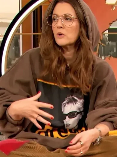 True Drew Boxy Hoodie Brown