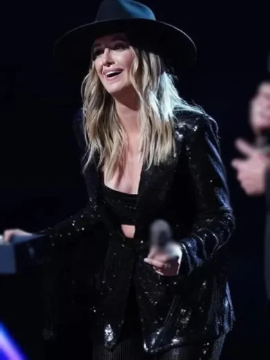 The Voice S25 Finale Lainey Wilson Fringe Sequin Blazer