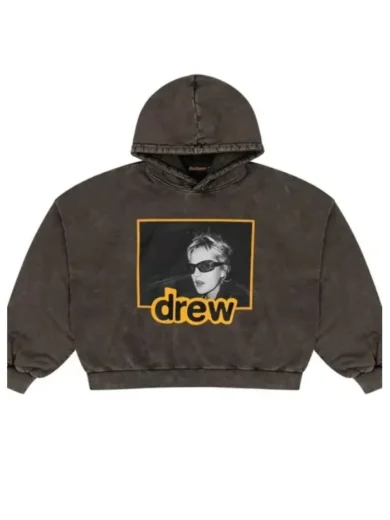 True Drew Boxy Hoodie Brown
