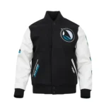 San Jose Sharks Black Varsity Jacket