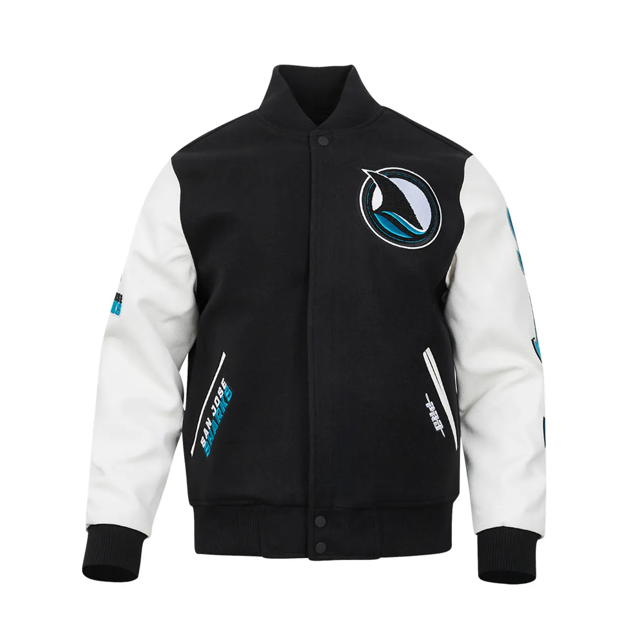 San Jose Sharks Black Varsity Jacket