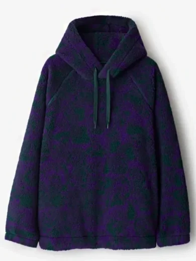 SNL Jacob Elordi Rose Print Fleece Hoodie