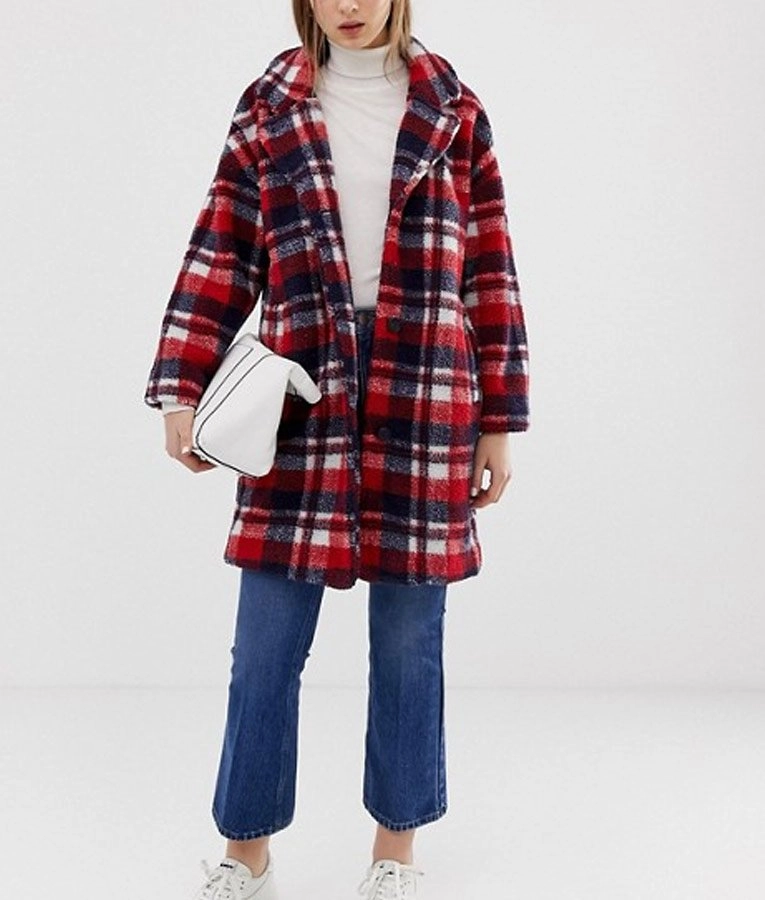 Home For Christmas Johanne Plaid Coat