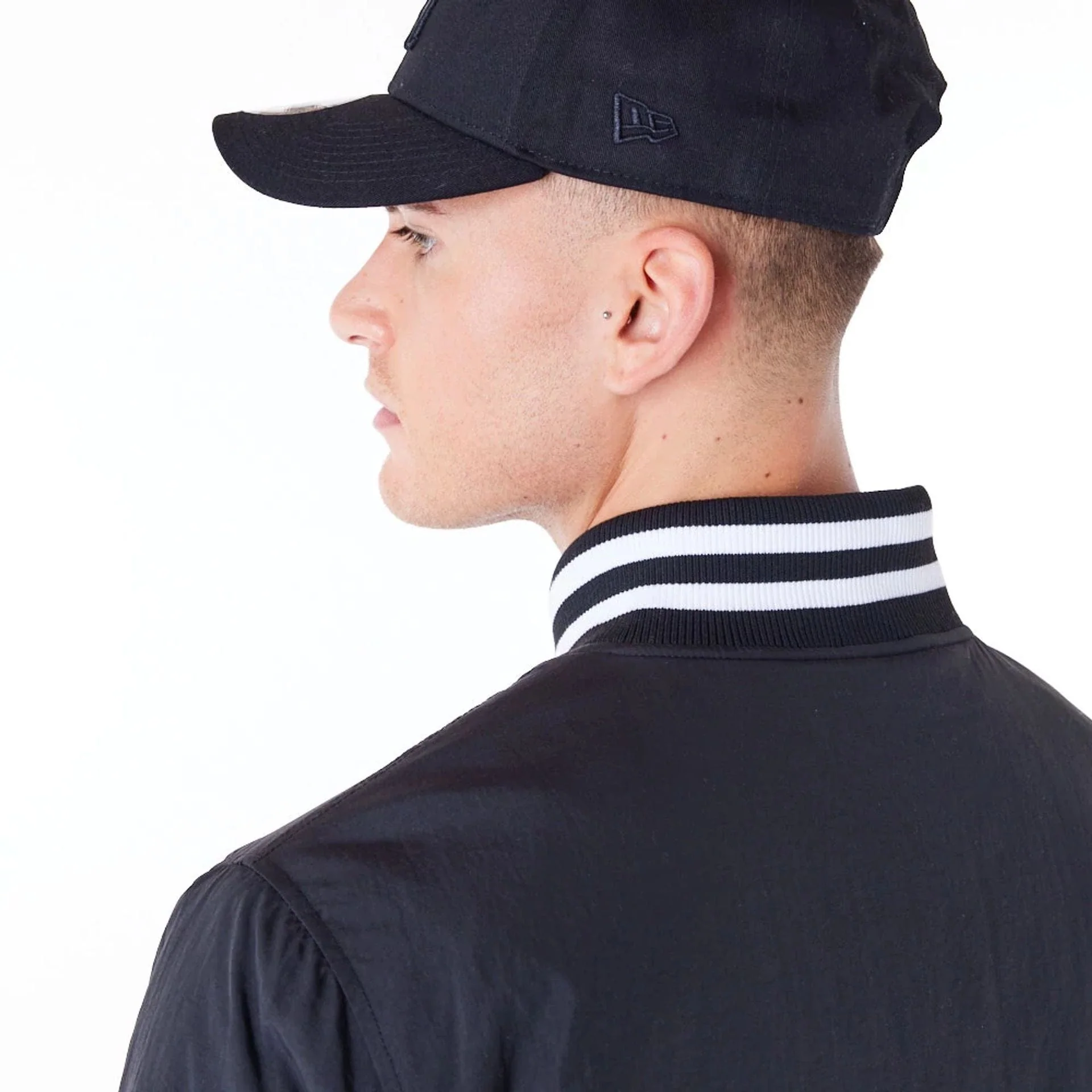 New York Yankees MLB Wordmark Black Bomber Jacket