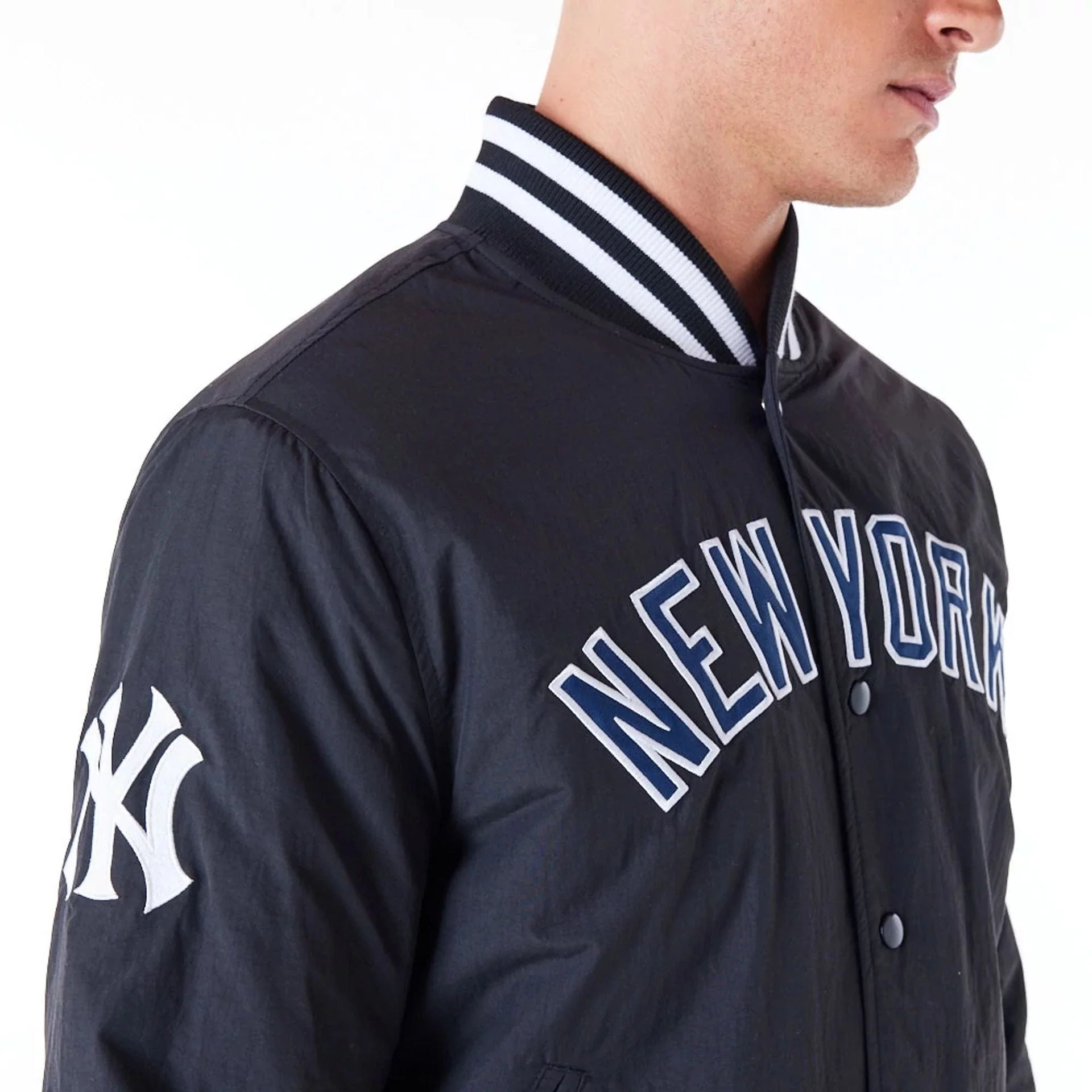New York Yankees MLB Wordmark Black Bomber Jacket