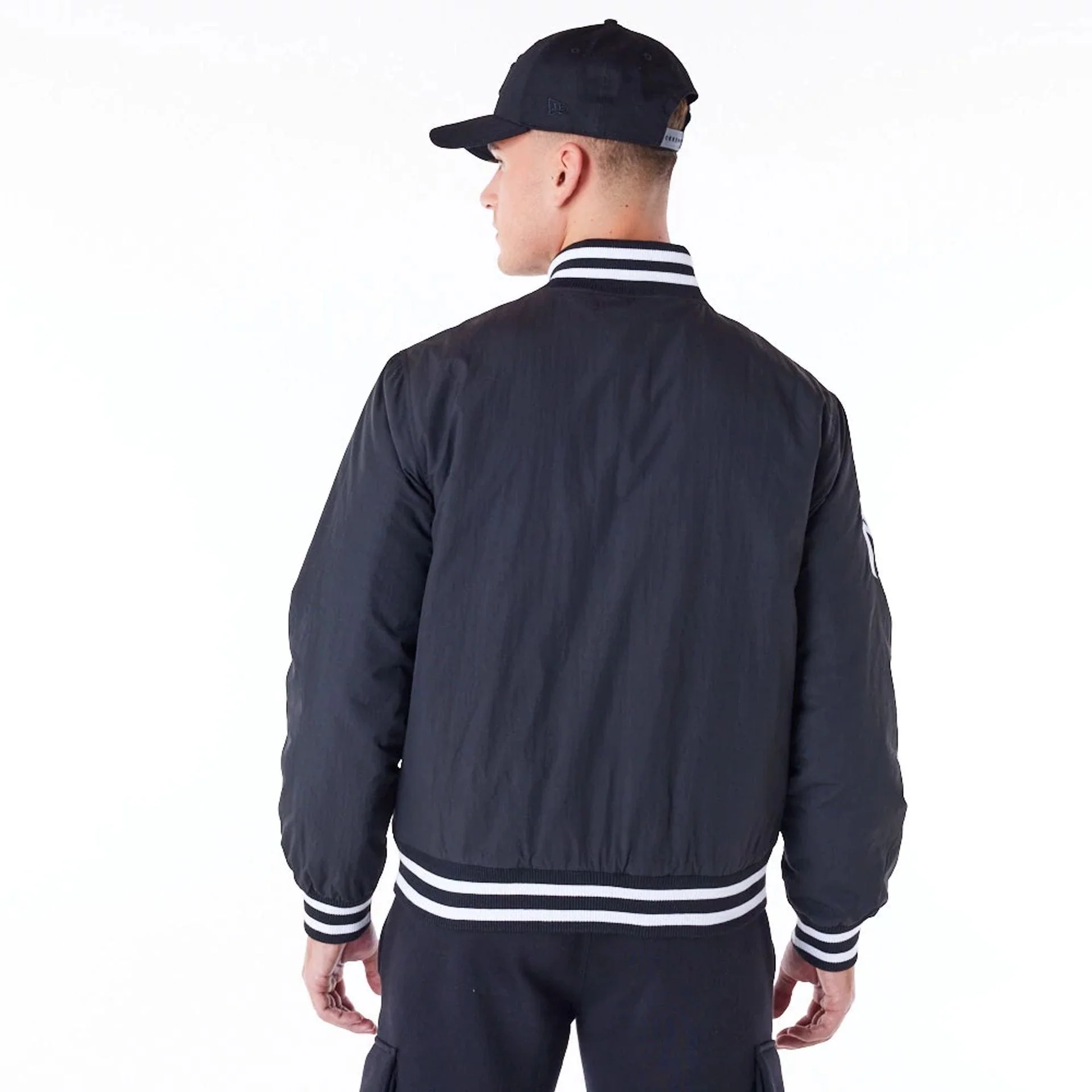 New York Yankees MLB Wordmark Black Bomber Jacket