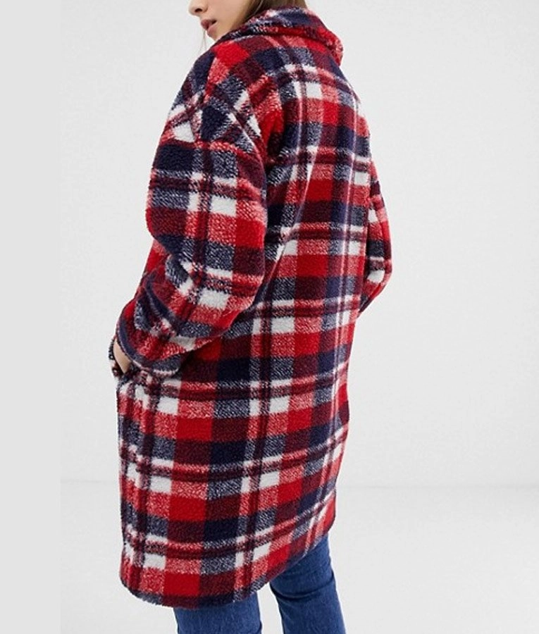 Home For Christmas Johanne Plaid Coat