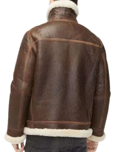 Alex Brown Sheepskin Shearling Leather Jacket