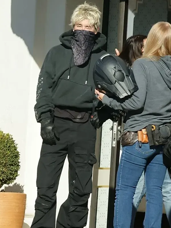 Crime 101 Barry Keoghan Black Oversized Pullover Hoodie