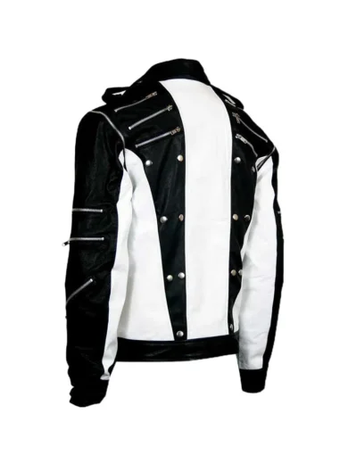 Michael Jackson Black & White Pepsi Leather Jacket