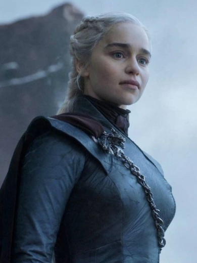 Daenerys Targaryen Game of Thrones Black Leather Coat