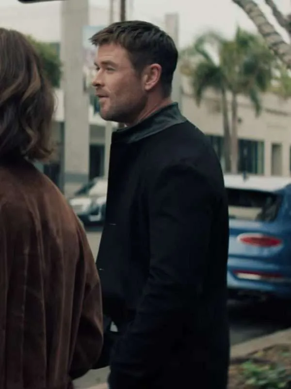 Chris Hemsworth Crime 101 Black Wool Jacket