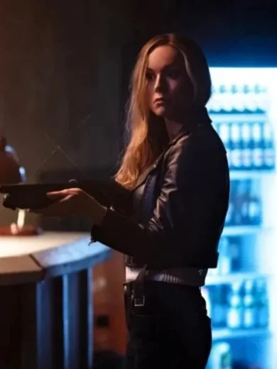 Fast X 2023 Brie Larson Black Leather Jacket