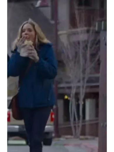 I Believe in Santa Christina Moore Blue Jacket