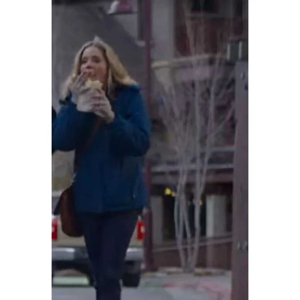 I Believe in Santa Christina Moore Blue Jacket
