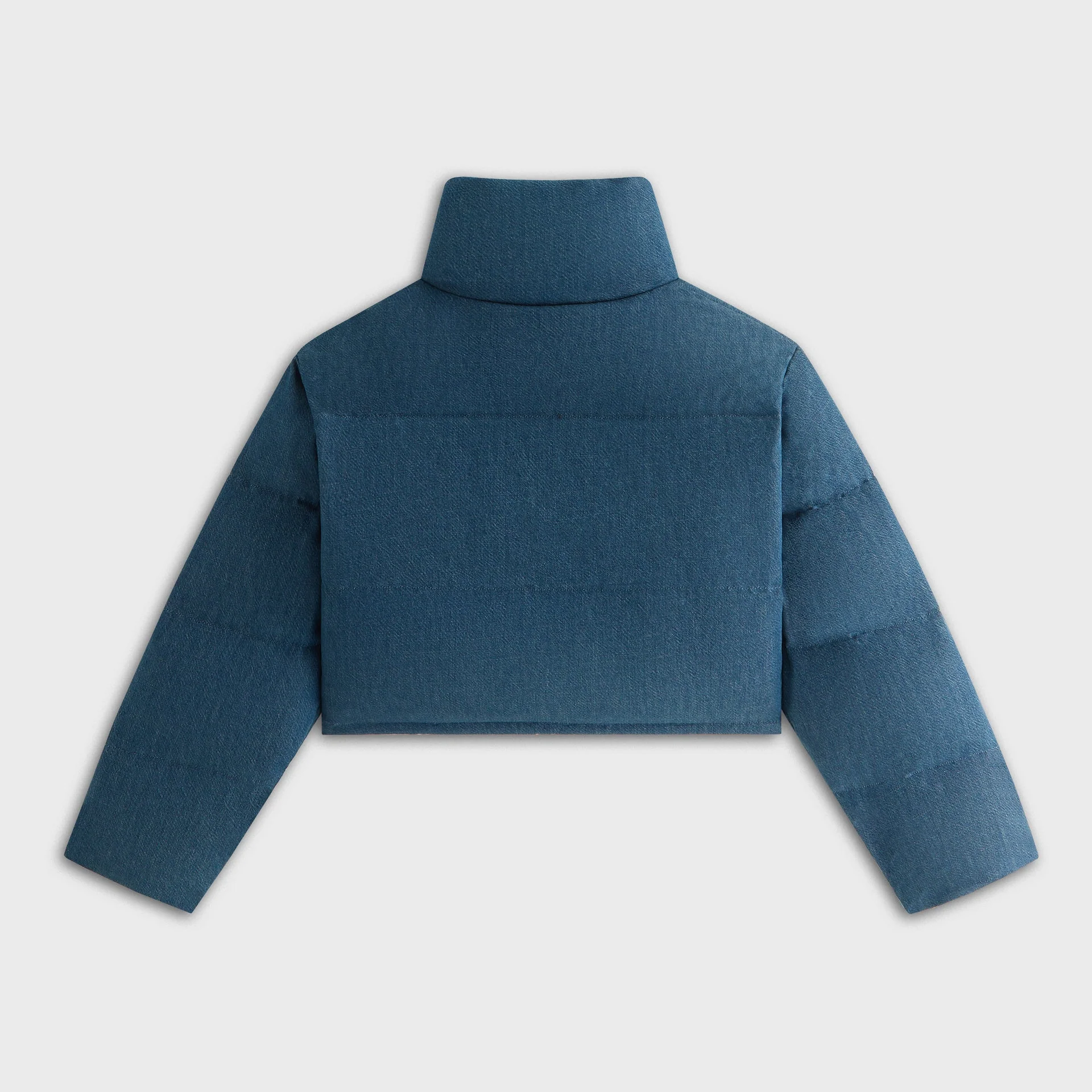 Kith Women Shae Tinted Denim Cropped Puffer