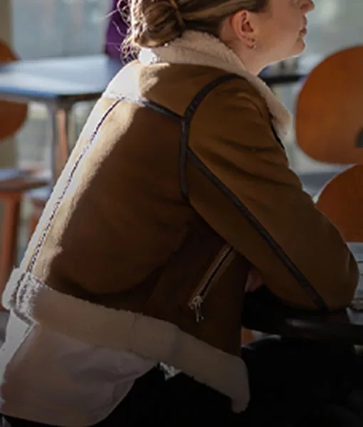 Left Behind Rise of the Antichrist Chloe Shearling Leather Jacket