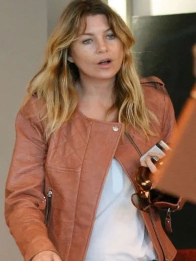 Ellen Pompeo Leather Jacket