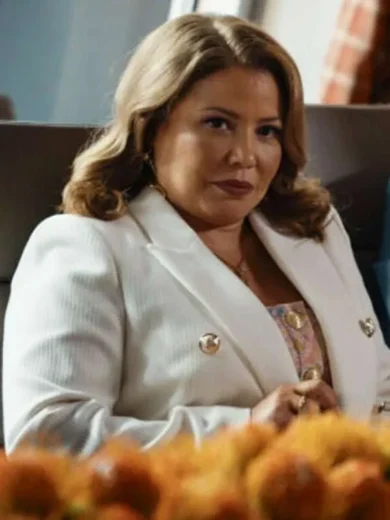 Justina Machado Matlock S02 White Blazer