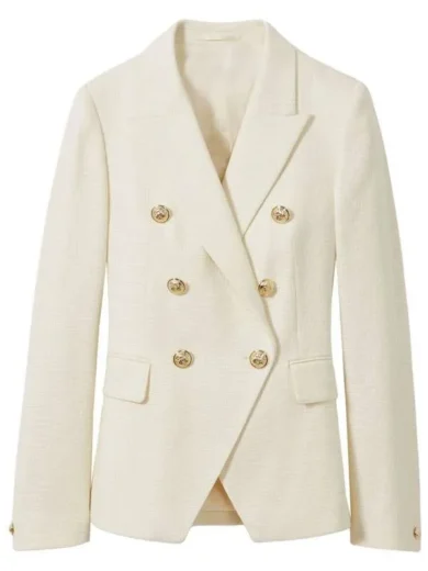 Justina Machado Matlock S02 White Blazer