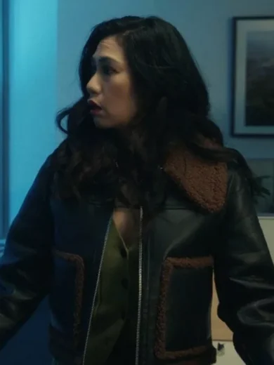 The Equalizer S03 Melody Bayani Shearling Leather Jacket