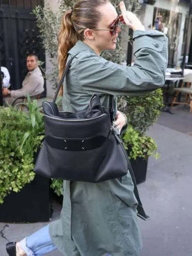 Miley Cyrus 2025 Green Trench Coat