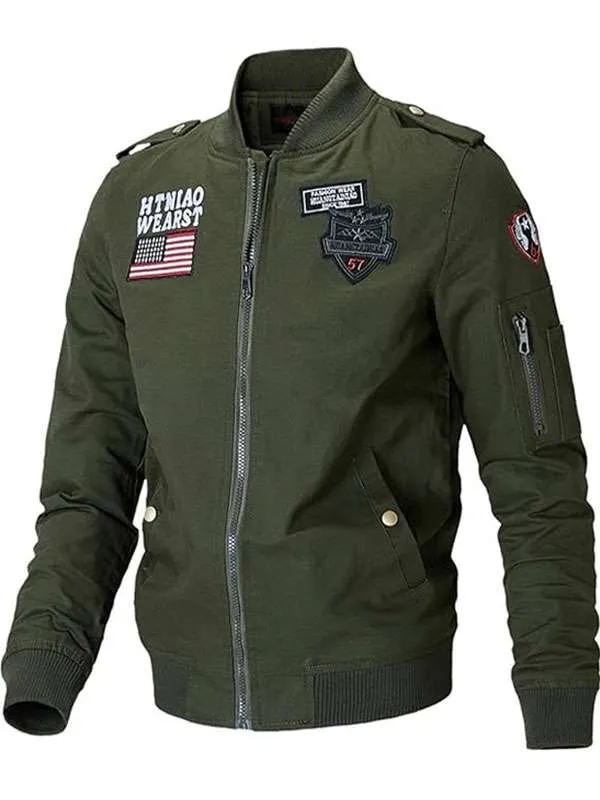 US Military Green Bomber Jacket