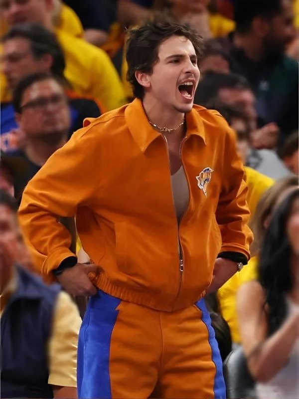 Timothee Chalamet Knicks Game Six Jacket