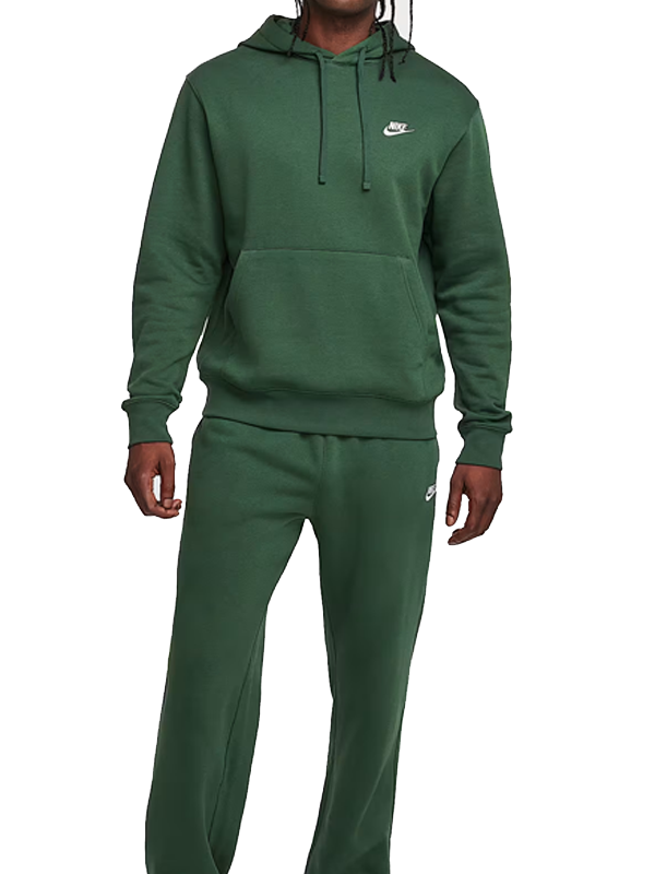 Nike Orange Hoodie Club Fleece Pullover