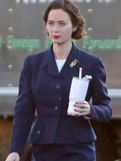 Emily Blunt Kitty Oppenheimer Blue Coat