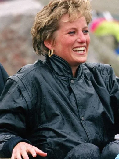 Princess Diana Hard Rock Cafe Leather Jacket