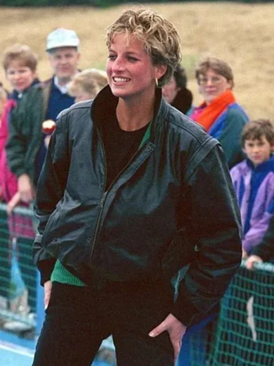 Princess Diana Hard Rock Cafe Leather Jacket