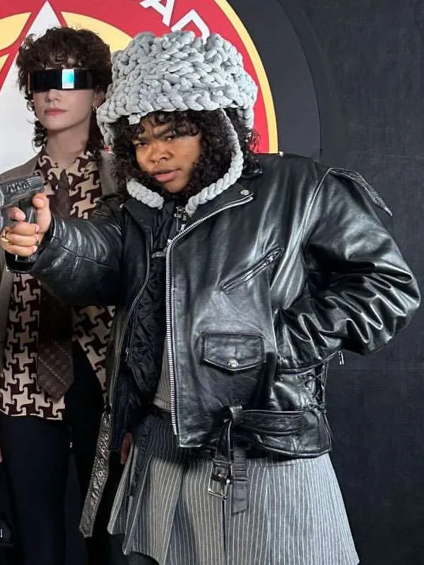 Kerrice Brooks Star Trek Starfleet Academy Black Leather Jacket