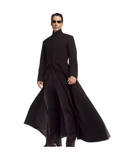The Matrix Keanu Reeves Neo Trench Coat