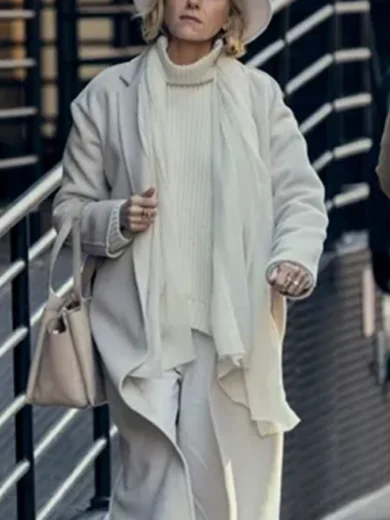 The Watcher Nora Brannock White Trench Coat