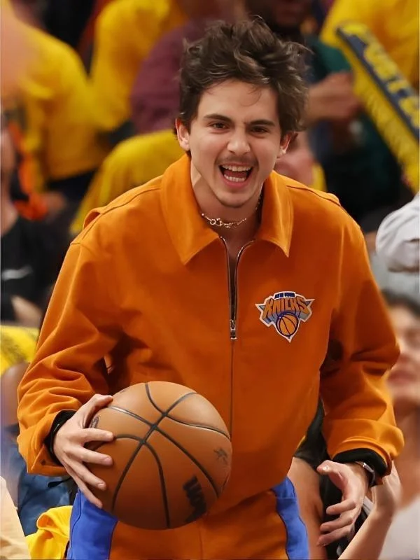 Timothee Chalamet Knicks Game Six Jacket