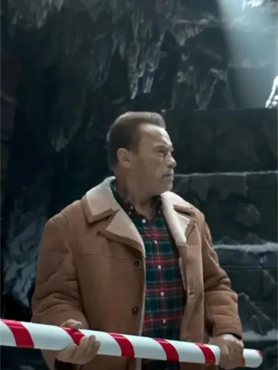 World Of Tanks Holiday Ops Arnold Schwarzenegger Shearling Jacket
