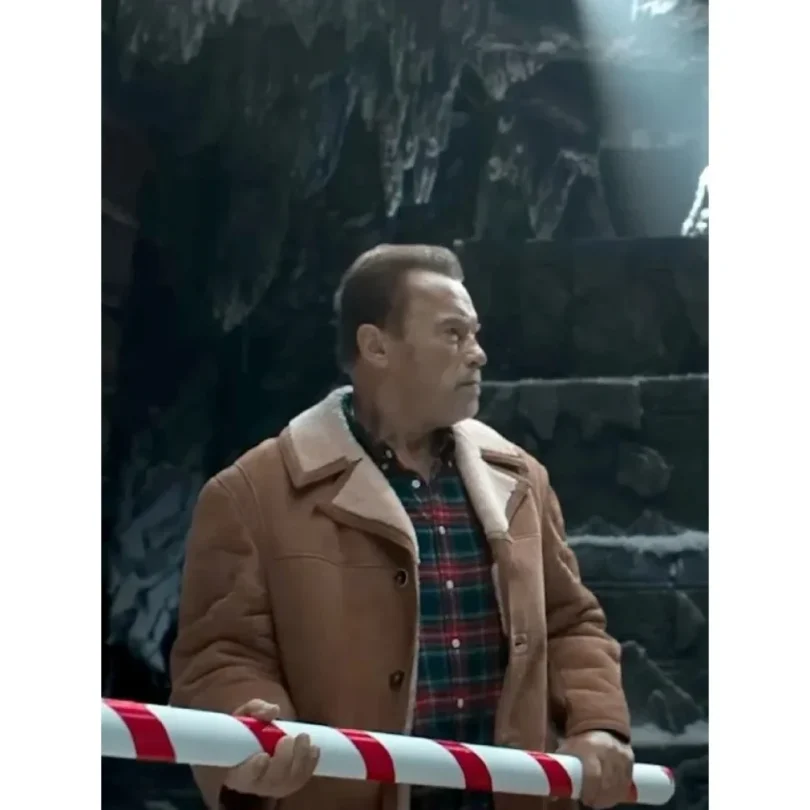 World Of Tanks Holiday Ops Arnold Schwarzenegger Shearling Jacket