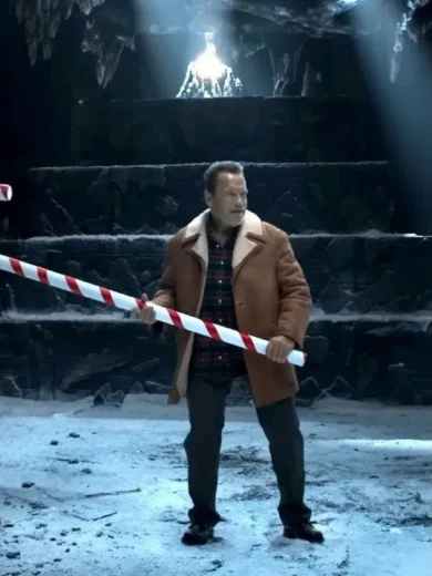 World Of Tanks Holiday Ops Arnold Schwarzenegger Shearling Jacket
