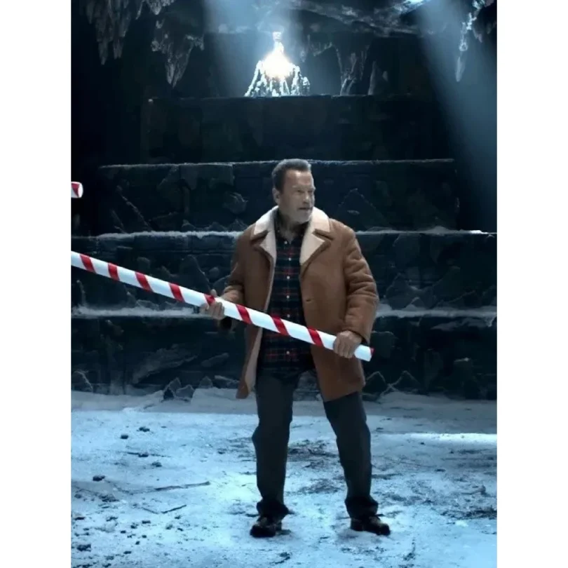 World Of Tanks Holiday Ops Arnold Schwarzenegger Shearling Jacket