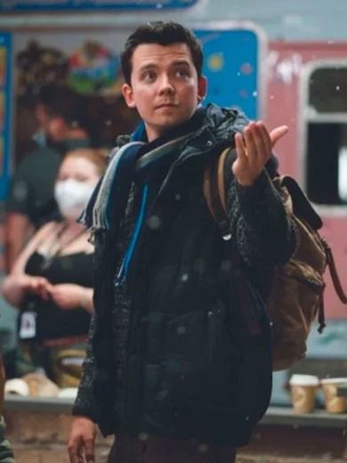 Your Christmas or Mine Asa Butterfield Puffer Vest