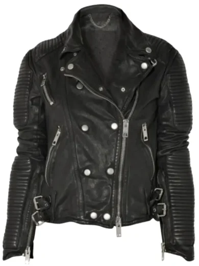 Burberry Prorsum Black Biker Leather Jacket