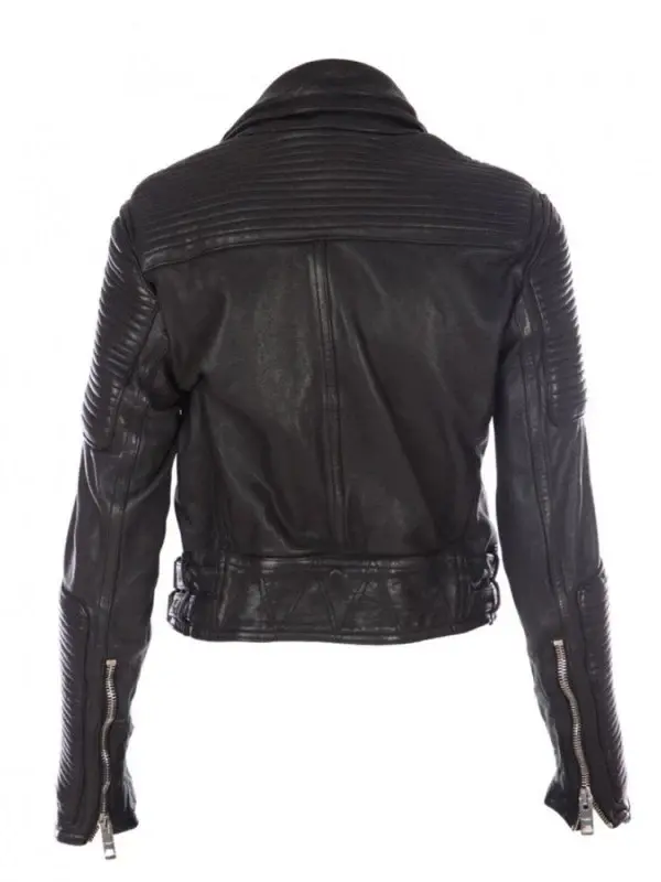 Burberry Prorsum Black Biker Leather Jacket