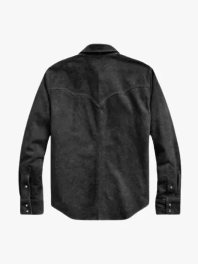 Mens 100 % Suede Leather Western Wear Suede Leather Shirt, Men Suede Leather Trucker Premium Western Wear Shirt, Men Suede Leather Shirt