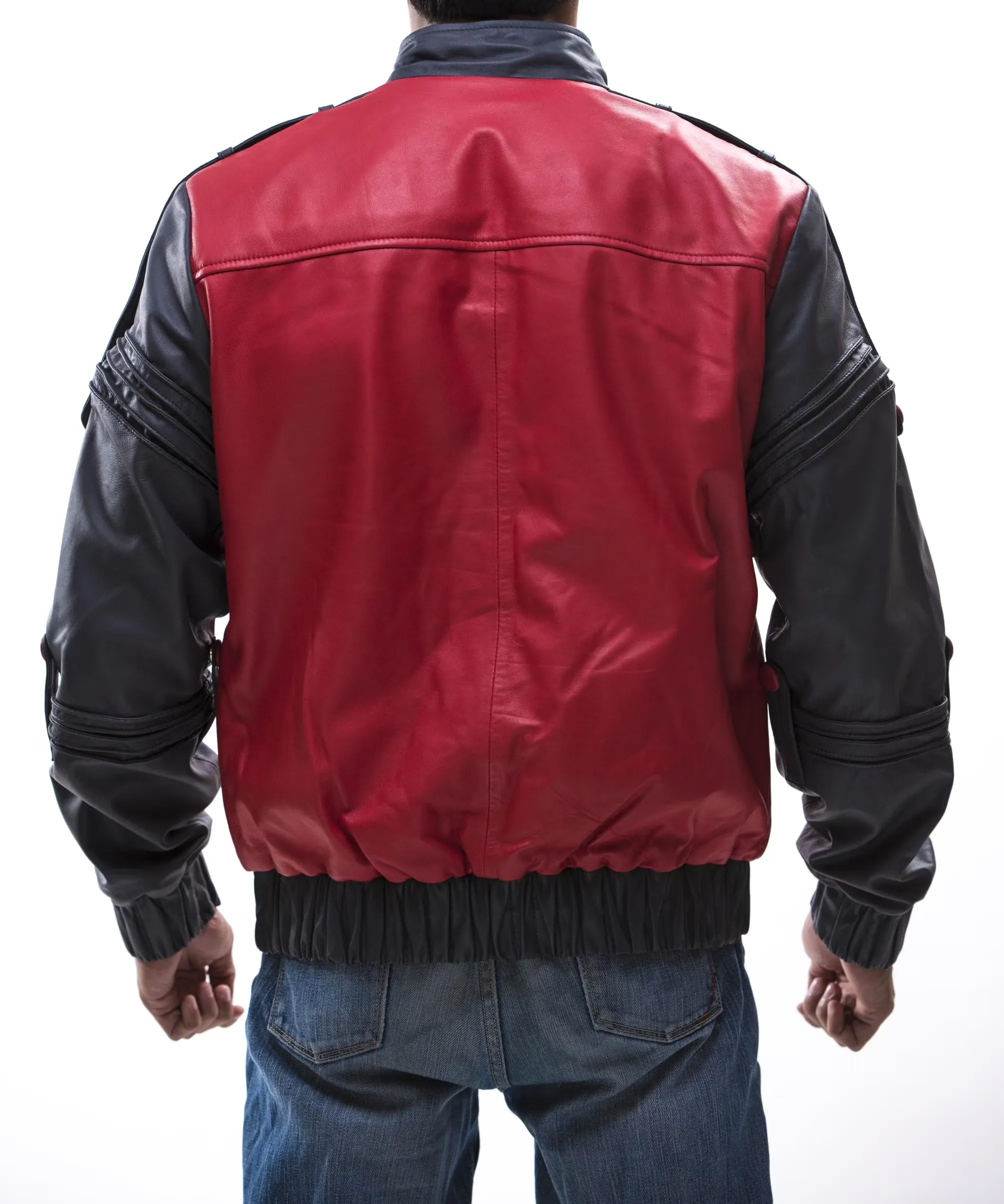Marty McFly Back To The Future Part 2 Leather Jacket, Michael J. Fox 80s Inspired Cosplay Costume