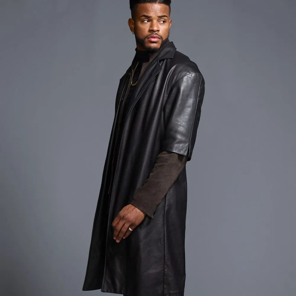 Youngblood Priest SuperFly Black Leather Coat
