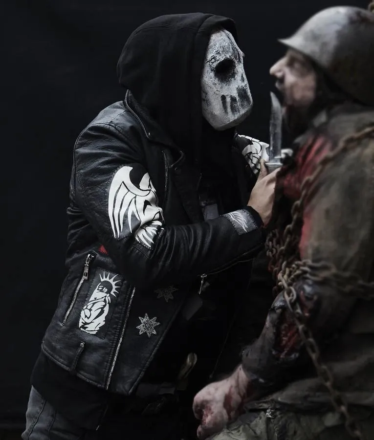 Blood Quantum Lysol Leather Jacket