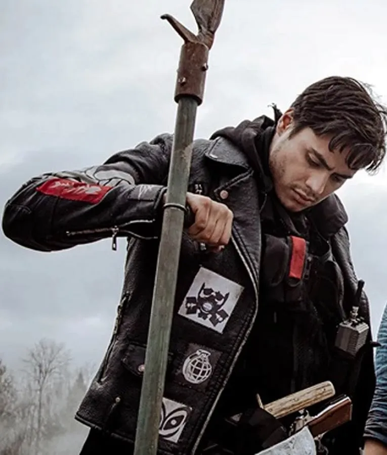 Blood Quantum Lysol Leather Jacket
